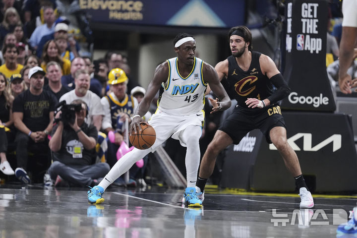 [인디애나폴리스=AP/뉴시스] 미국프로농구(NBA) 인디애나 페이서스의 파스칼 시아캄. 2025.05.11.