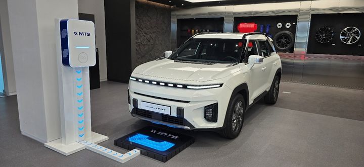 위츠, KGM 익스피리언스 센터에 전기차 무선충전기 전시