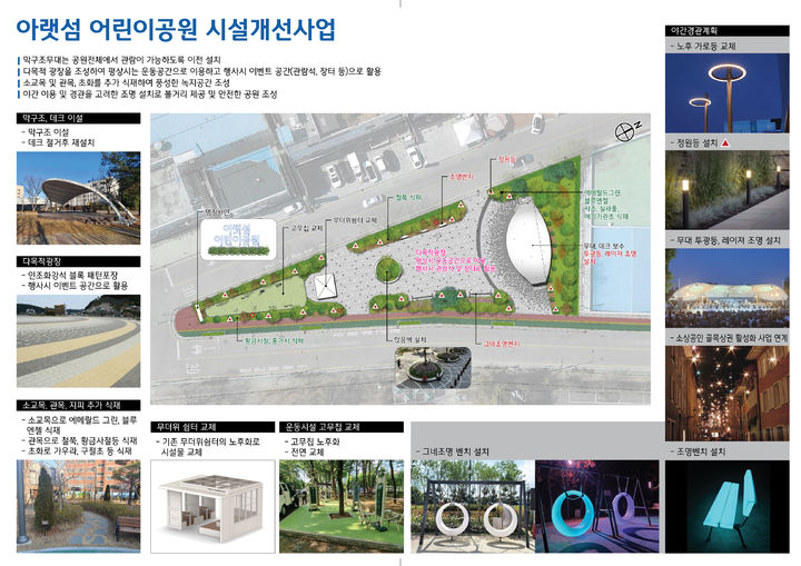 [양산=뉴시스] 웅상 아랫섬 어린이공원 시설개선 사업 조감도. (사진=양산시 제공) 2025.05.12. photo@newsis.com *재판매 및 DB 금지
