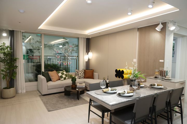 [서울=뉴시스] 한국토지주택공사(LH)의 부천대장 A-8블록 전시관 59B타입 주택전시관 내부. 2025.05.12. (사진=LH 제공) photo@newsis.com  *재판매 및 DB 금지