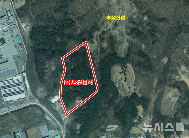 [증평=뉴시스] 공원조성지역 (사진= 증평군 제공) 2025.05.12. photo@newsis.com *재판매 및 DB 금지