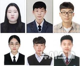 [전주=뉴시스] 제12회 전북자치도 자랑스러운 청소년상 수상자 위 왼쪽부터 효행 김은솔(국립군산대), 선행 김가온(배영고), 면학 김재현(전북공고) 아래 예체능 최은지(왕신여고), 국제화 고성민(국립군산대), 장애 임성택(양현고). *재판매 및 DB 금지