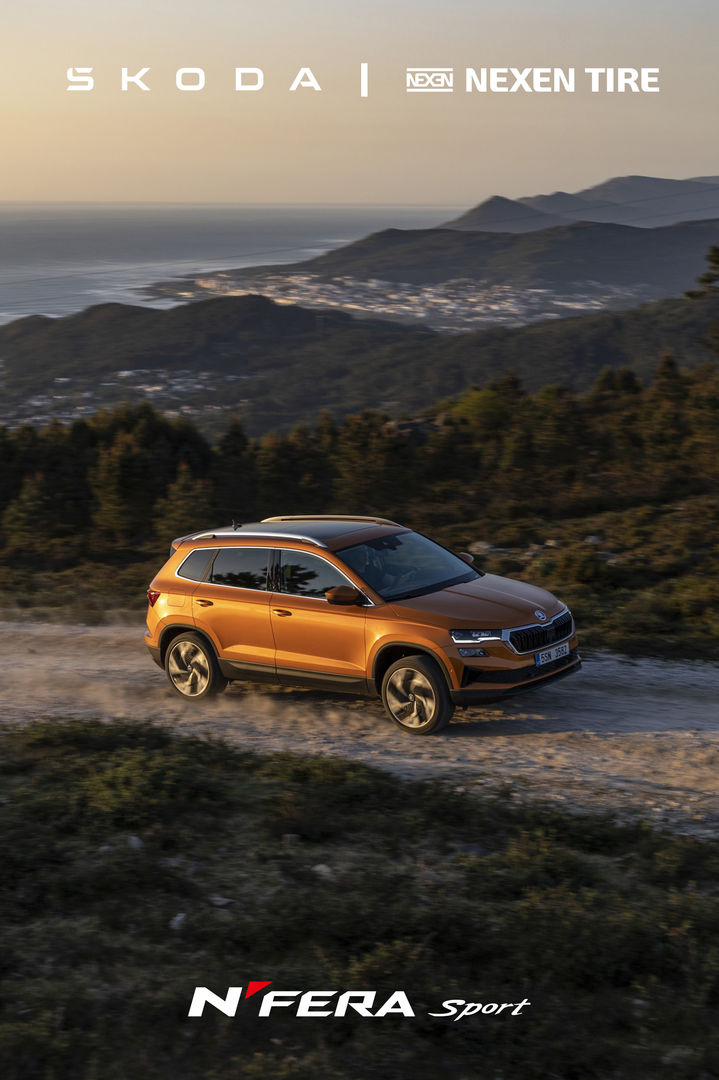 [부산=뉴시스] 넥센타이어 엔페라 스포츠가 장착되는 스코다 SUV(스포츠형유틸리티차량) 카록. (사진=넥센타이어 제공) 2025.05.12. photo@newsis.com *재판매 및 DB 금지