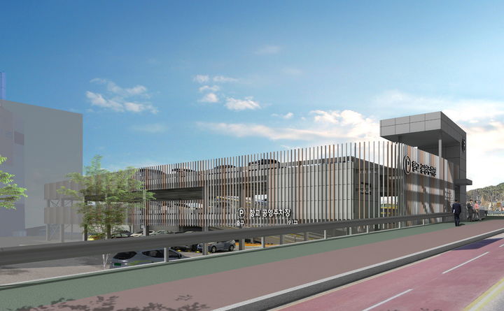 [남원=뉴시스] 향교지구 주차타워 조감도. *재판매 및 DB 금지