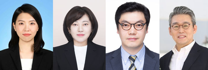 [인천=뉴시스] 김정아(왼쪽부터) 한국해양과학기술원 박사, 최시선 인하대 박사, 임재규 한국해양과학기술원 박사, 김응수 인하대 교수. (사진=인하대 제공) 2025.05.13. photo@newsis.com *재판매 및 DB 금지