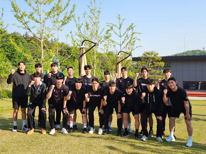 [서울=뉴시스] 남자 핸드볼 국가대표팀 단체 사진. (사진=대한핸드볼협회 제공) *재판매 및 DB 금지