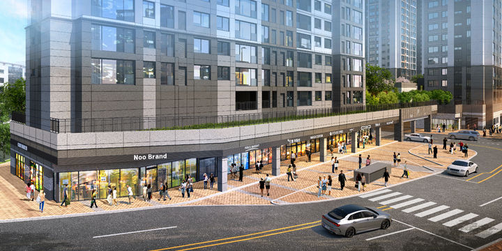 [대구=뉴시스] 평택석정공원 화성파크드림 단지 내 상가 조감도. (사진=HS화성 제공) 2025.05.13. photo@newsis.com *재판매 및 DB 금지