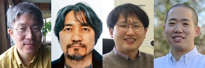 세종대 물리천문학과 교수진이 '브레이크스루상'을 공동 수상했다. 사진은 (왼쪽부터) 세종대 물리천문학과 김세용 교수, 김현수 교수, 김용선 교수, 오새한슬 교수. (사진=세종대 제공) *재판매 및 DB 금지