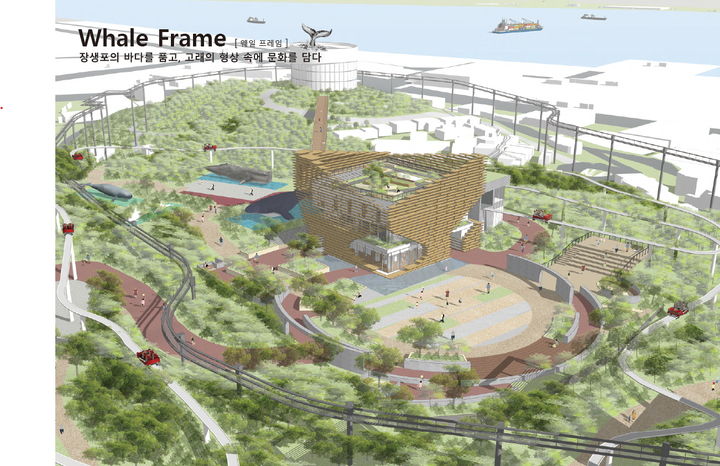 [울산=뉴시스] 울산시 남구가 장생포 고래광장 일원에서 건립 예정인 '장생 아트플렉스' 건축설계 당선작. (사진=울산 남구 제공) photo@newsis.com *재판매 및 DB 금지