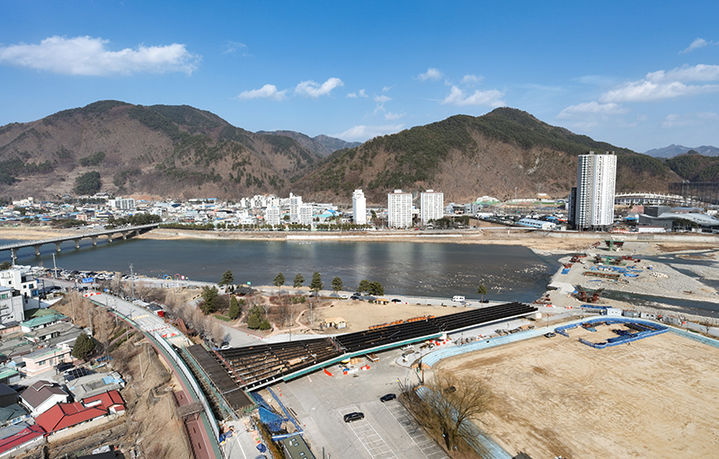 정선읍 시가지 전경.(사진=정선군 제공) *재판매 및 DB 금지