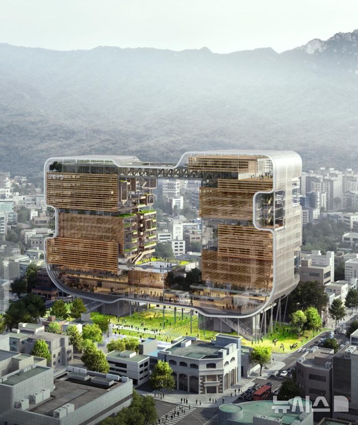 [서울=뉴시스]강북구청사 조감도.