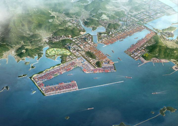 [창원=뉴시스] 경남 창원시 진해구 진해신항 조감도. (사진=뉴시스DB) *재판매 및 DB 금지