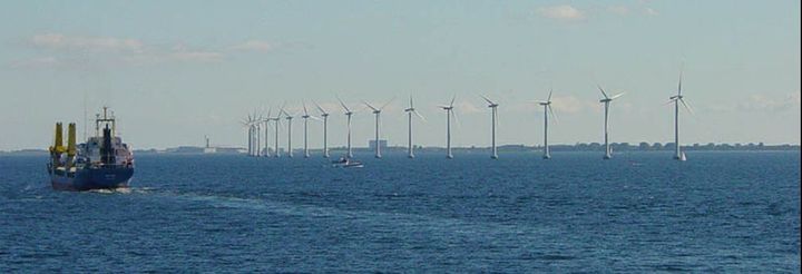 덴마크 코펜하겐 인근 해상의 풍력발전소.(출처: 위키피디아) 2025.05.15. *재판매 및 DB 금지