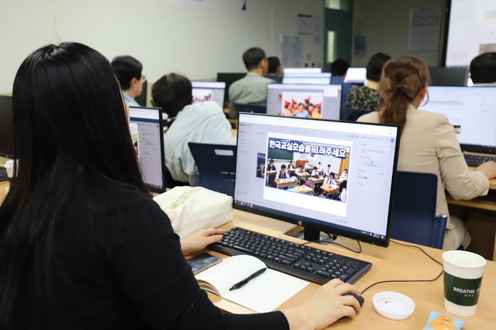 [대전=뉴시스] 'AI 활용 한국어교육 특강' 모습. (사진=건양사이버대 제공) *재판매 및 DB 금지