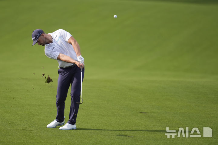 [샬럿=AP/뉴시스] 미국프로골프협회(PGA) 챔피언십에 참가한 윈덤 클라크. 2025. 5. 16.