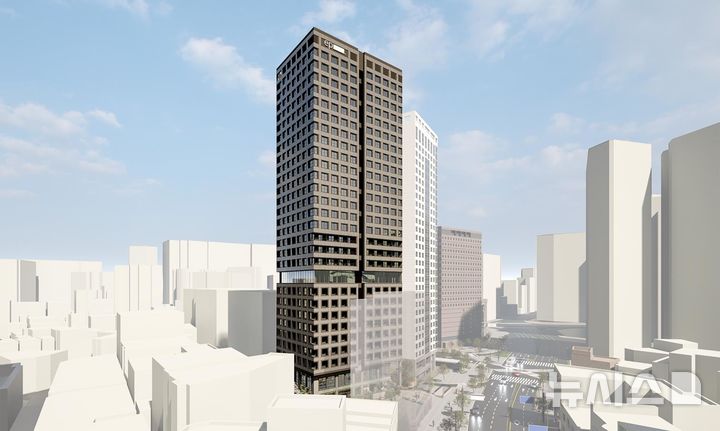 [서울=뉴시스]남대문구역 제7-1지구 도시정비형 재개발사업 조감도.