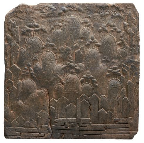 [봉화=뉴시스] 산수풍경무늬 벽돌 (사진=봉화군 제공) 2025.05.16. photo@newsis.com *재판매 및 DB 금지