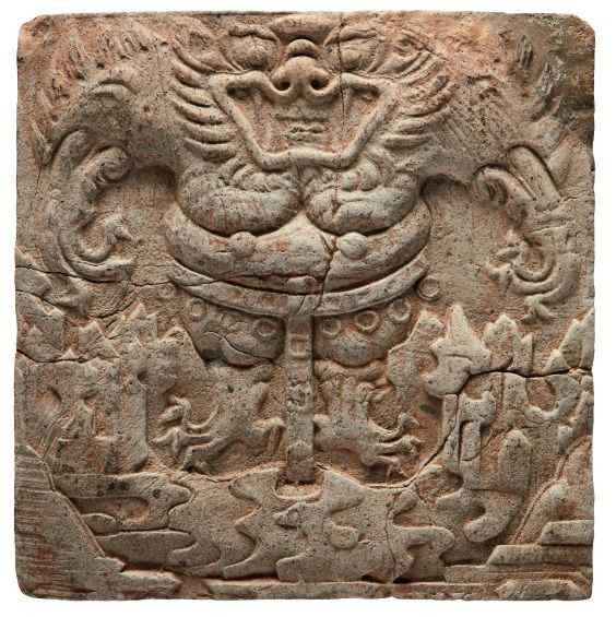 [봉화=뉴시스] 산수도깨비무늬 벽돌 (사진=봉화군 제공) 2025.05.16. photo@newsis.com *재판매 및 DB 금지