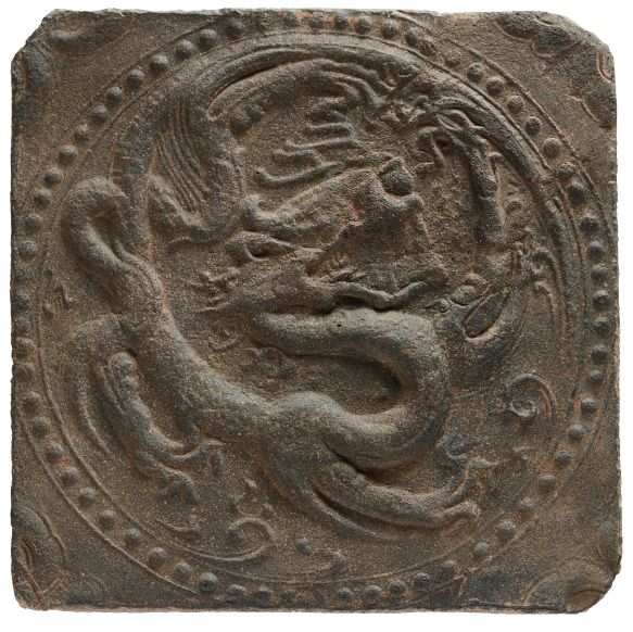 [봉화=뉴시스] 용무늬 벽돌 (사진=봉화군 제공) 2025.05.16. photo@newsis.com *재판매 및 DB 금지