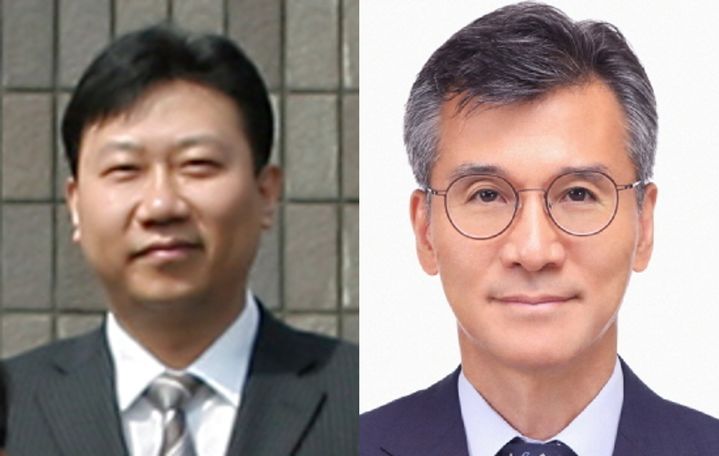 [서울=뉴시스] 김도완 법무부 신임 감찰관(사진 왼쪽)과 김성동 대검 감찰부장. (사진=법무부) 2025.05.16. photo@newsis.com *재판매 및 DB 금지