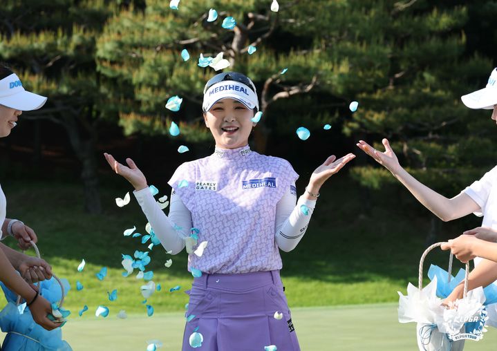 [서울=뉴시스]이예원, 두산 매치 플레이서 시즌 3승. (사진=KLPGA 투어 제공)