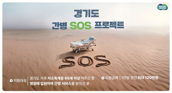 '年최대 120만원' 경기도 간병SOS…석달간 240명 넘었다