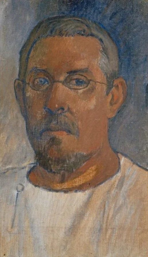위작 의혹을 받고 있는 폴 고갱의 마지막 자화상 ‘안경 쓴 자화상’(1903). Paul Gauguin, Self-Portrait with Glasses (1903). Photo: © Photo Martin P. Bühler/Kunstmuseum Basel. *재판매 및 DB 금지