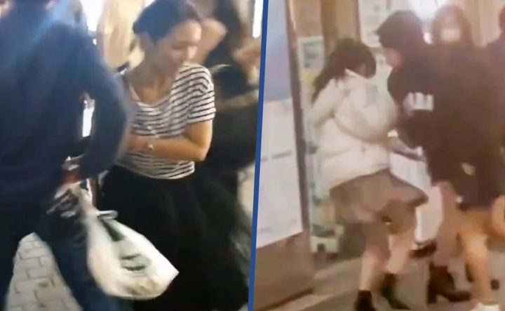 일본에서 시작된 '범핑 갱(bumping gang)', 일명 '어깨빵'족이 최근 영국 런던에서도 목격되며 온라인상에서 큰 논란을 일으키고 있다. (사진=SCMP) *재판매 및 DB 금지