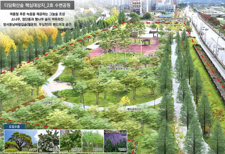 "대기질 개선" 청주시, 도시바람길숲 방서수변공원 등 착공