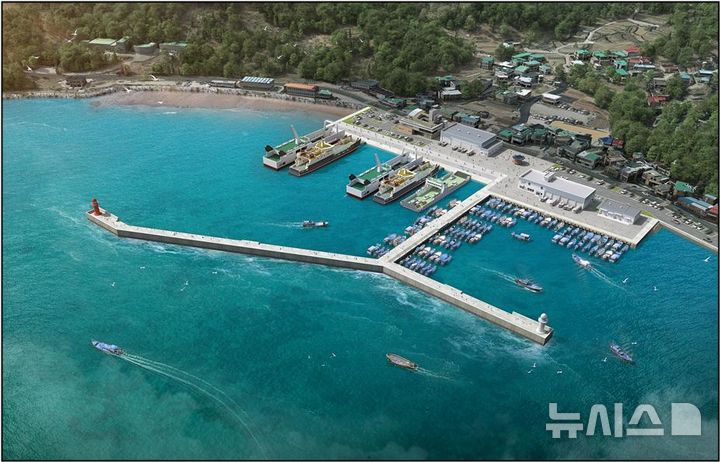 [창원=뉴시스]경남 통영시 소재 지방관리연안항 '중화항' 개발사업 조감도.(자료=경남도 제공) 2025.05.19.photo@newsis.com