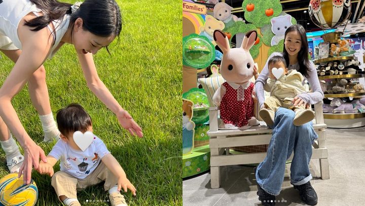 [서울=뉴시스] 손연재가 육아 근황을 밝혔다. (사진=손연재 인스타그램 캡처) 2025.05.19. photo@newsis.com *재판매 및 DB 금지