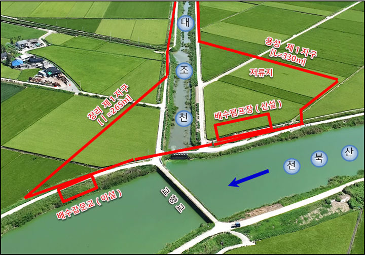 [익산=뉴시스] 익산시 대조천 자연재해 위험개선지구 정비 계획. (사진=익산시 제공) 2025.05.19. photo@newsis.com *재판매 및 DB 금지