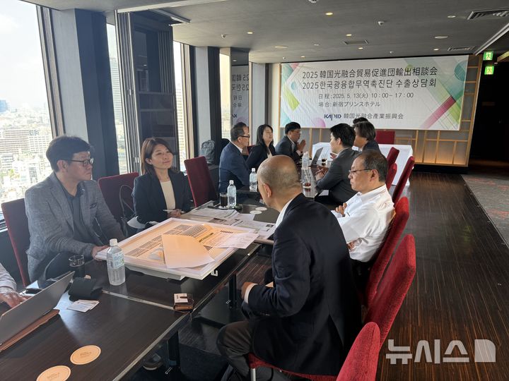 [광주=뉴시스] 한국광융합산업진흥회는 지난 12일부터 16일까지 광융합산업 분야 기업 5개사와 함께 일본 도쿄 지역에 '2025 일본 광융합 시장개척단을 파견했다. (사진=한국광융합산업진흥회 제공) 2025.05.19. photo@newsis.com 