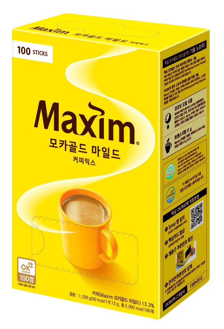 [서울=뉴시스] 맥심 모카골드 커피믹스 100개입.(사진=동서식품 제공) *재판매 및 DB 금지
