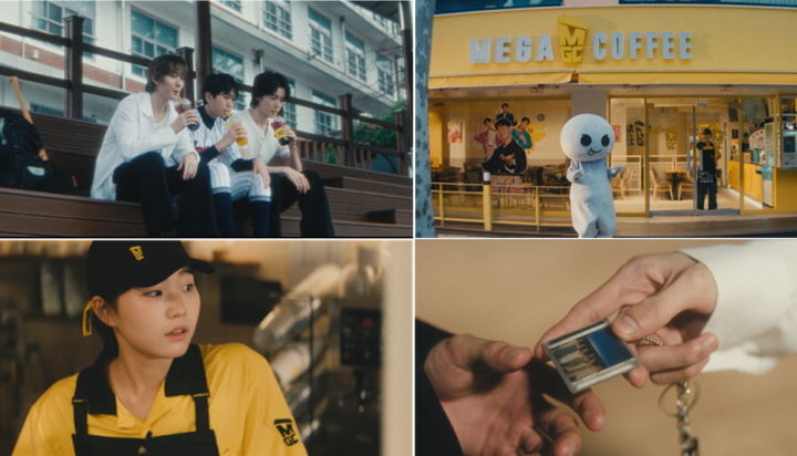 [서울=뉴시스] 메가커피, 라이즈 오디세이 앨범 판매.(사진=메가커피 제공) *재판매 및 DB 금지