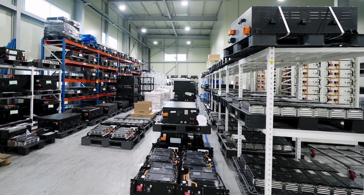 [안동=뉴시스] 포항 블루밸리 국가산단에 는 전기차 배터리 거점수거센터. (사진=경북도 제공) 2025.05.20. photo@newsis.com *재판매 및 DB 금지