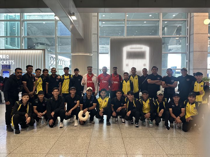 [서울=뉴시스] 말레이시아 하키 국가대표 선수단의 단체 사진. (사진=대한하키협회 제공) *재판매 및 DB 금지