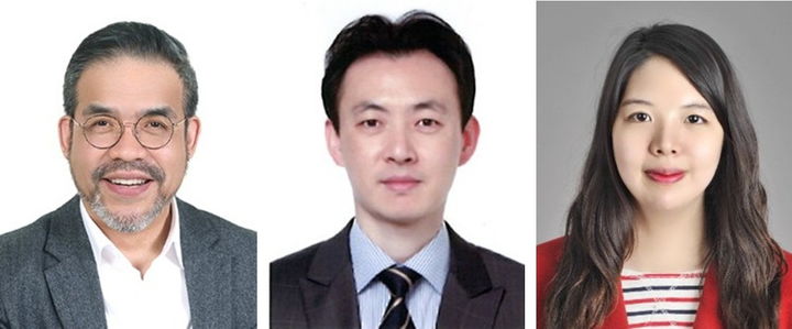 중앙대 이상현 교수(왼쪽 첫 번째), 가천대 강기성 교수(왼쪽 두 번째), 농촌진흥청 이윤지 박사. (사진=중앙대 제공) *재판매 및 DB 금지