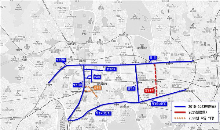 [서울=뉴시스] 창경궁로 위치도. 2025.05.21 (사진 제공=서울시) photo@newsis.com *재판매 및 DB 금지