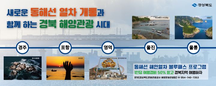 동해선 해안열차 블루패스 안내 포스터 *재판매 및 DB 금지