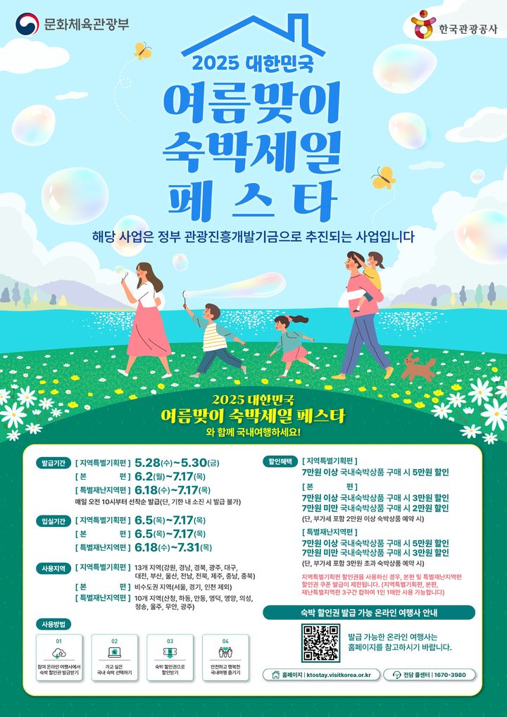 올여름엔 국내 지역관광…숙박 할인권 40만장 배포
