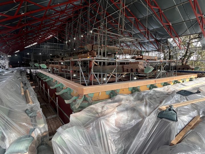 [서울=뉴시스] '서울 문묘 및 성균관' 대성전 지붕 해체 현황 (사진=국가유산청 제공) 2025.05.21. photo@newsis.com *재판매 및 DB 금지