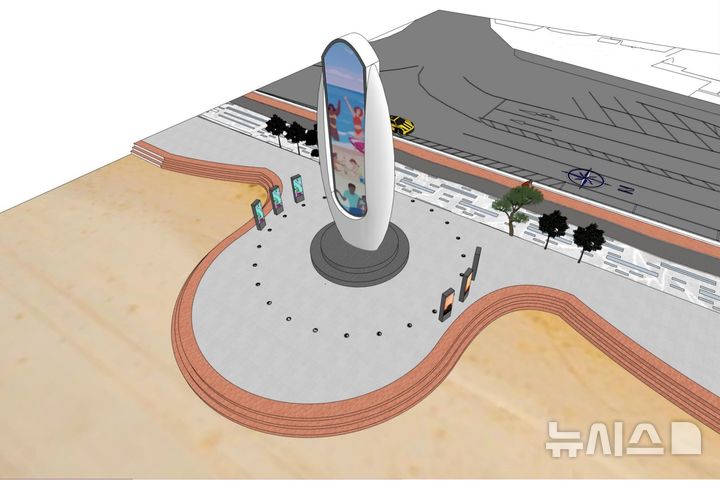 [포항=뉴시스] 송종욱 기자 = 경북 포항시가 영일대해수욕장 인근의 낡은 시계탑을 '빛의 시계탑'으로 조성해 지역의 새로운 랜드마크가 될 전망이다. 사진은 '빛의 시계탑 조감도. (사진=포항시 제공) 2025.05.21. photo@newsis.com
