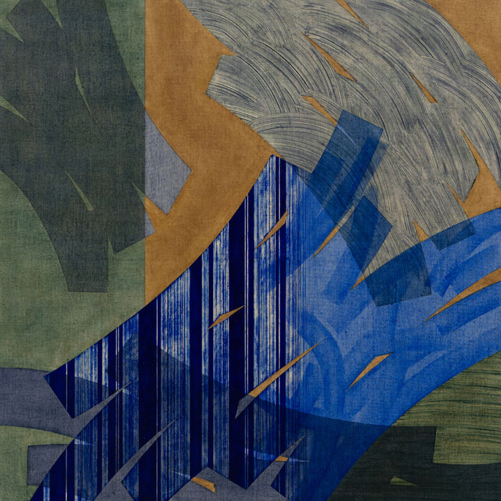The Blue Flower Wind, 112 x 112cm, Oil on canvas, 2024 *재판매 및 DB 금지