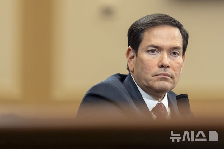 [워싱턴=AP/뉴시스]마코 루비오 미국 국무장관이 지난 5월21일 의회 청문회에 참석한 모습. 2025.07.03.