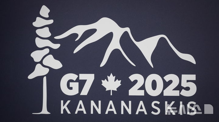 [AP/뉴시스] 6월 15~17일(현지 시간) 캐나다 카나나스키스에서 열리는 주요 7개국(G7) 정상회의 로고. (사진=뉴시스DB) 2025.05.23.