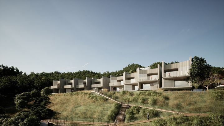 [대전=뉴시스] 국립백양산자연휴양림 휴양관 조감도.(사진=국립자연휴양림관리소 제공) *재판매 및 DB 금지