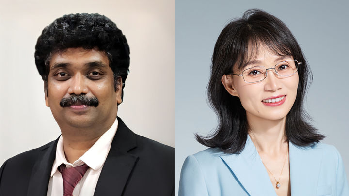 [서울=뉴시스] (왼쪽부터) 라자벨 삼성리서치 인도 벵갈루루연구소 연구원, 리샹 삼성리서치 중국 베이징연구소 연구원. (사진=삼성전자 뉴스룸 제공) 2025.05.23. photo@newsis.com *재판매 및 DB 금지