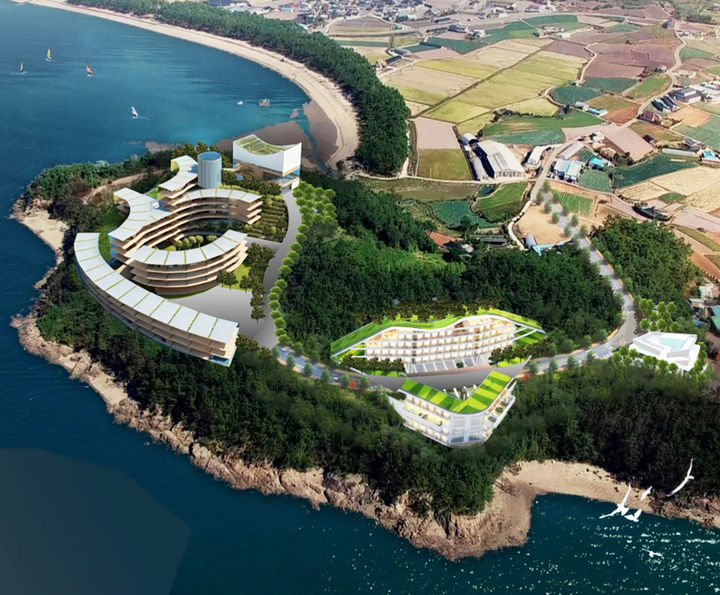 [무안=뉴시스] 해제면 '도리포 리조트' 조감도. (사진=무안군 제공) 2025.05.23. photo@newsis.com *재판매 및 DB 금지