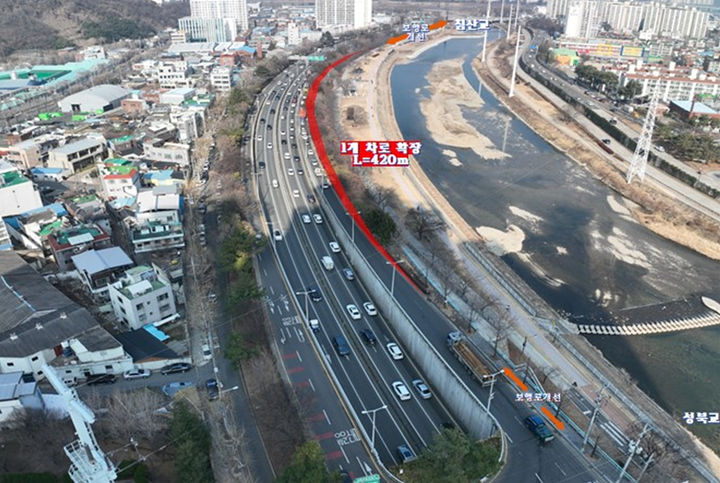 [대구=뉴시스]대구시 신천대로 항공사진(사진=댁 시 제공) 2025.05.25 photo@newsis.com *재판매 및 DB 금지